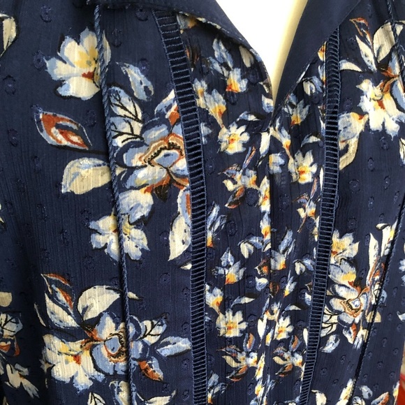 WHBM Breezy Floral Dress w/Tassels - Picture 4 of 5